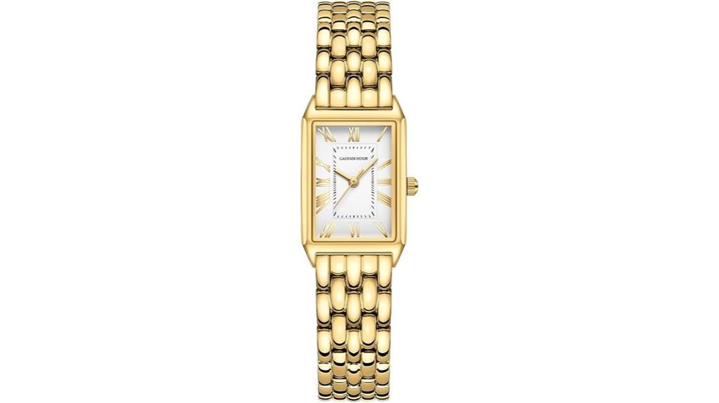 gold vintage water resistant watch