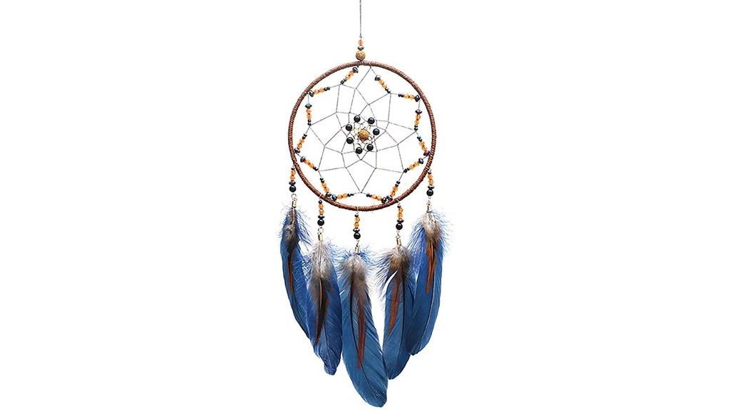 handmade feather dreamcatcher decor