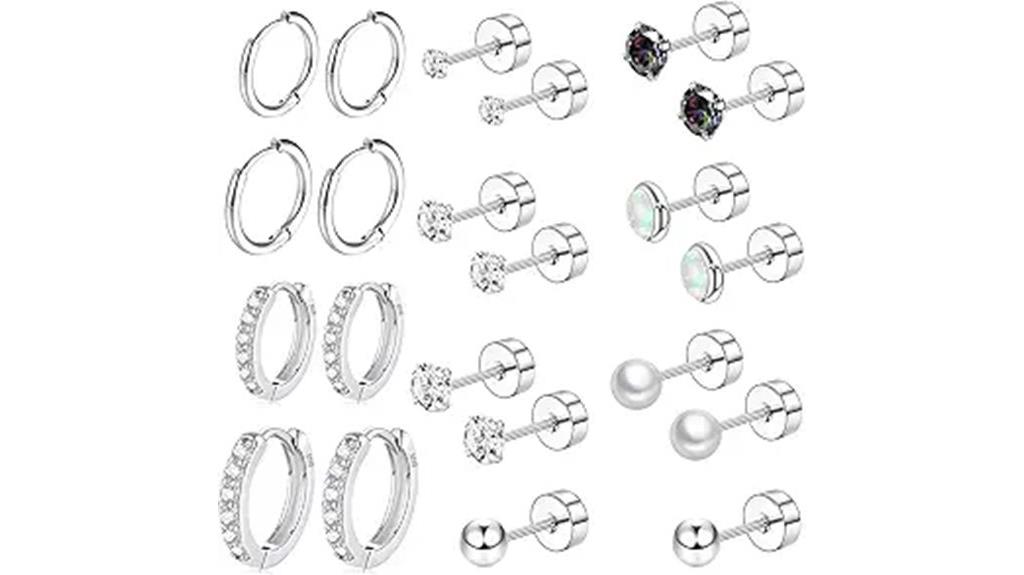 hypoallergenic surgical steel earrings
