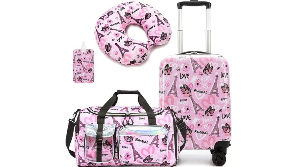 kids 3 piece luggage set