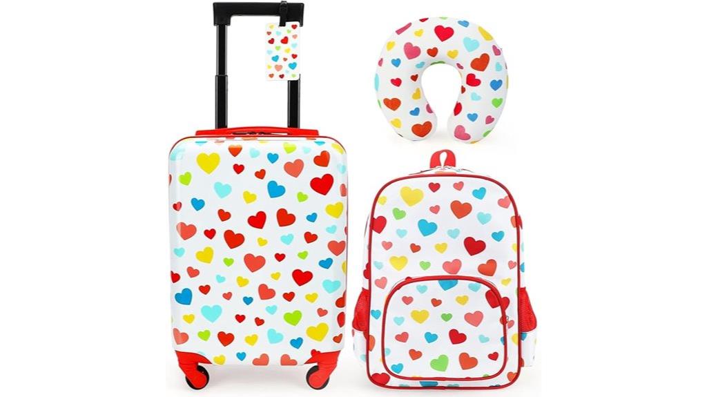 kids 3 piece luggage set
