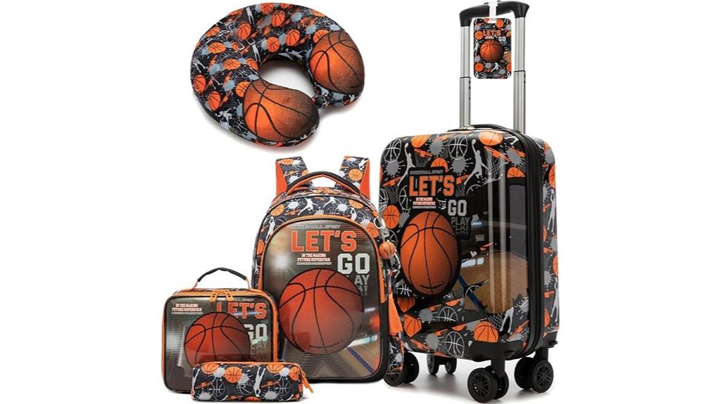 kids basketball travel luggage