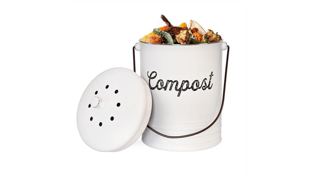 kitchen compost bin with lid