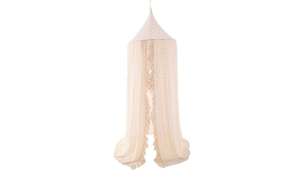 lace pom poms canopy