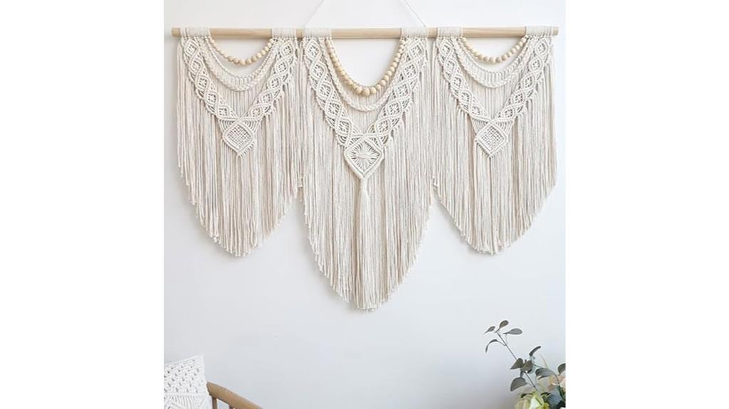 large boho macrame wall hanging