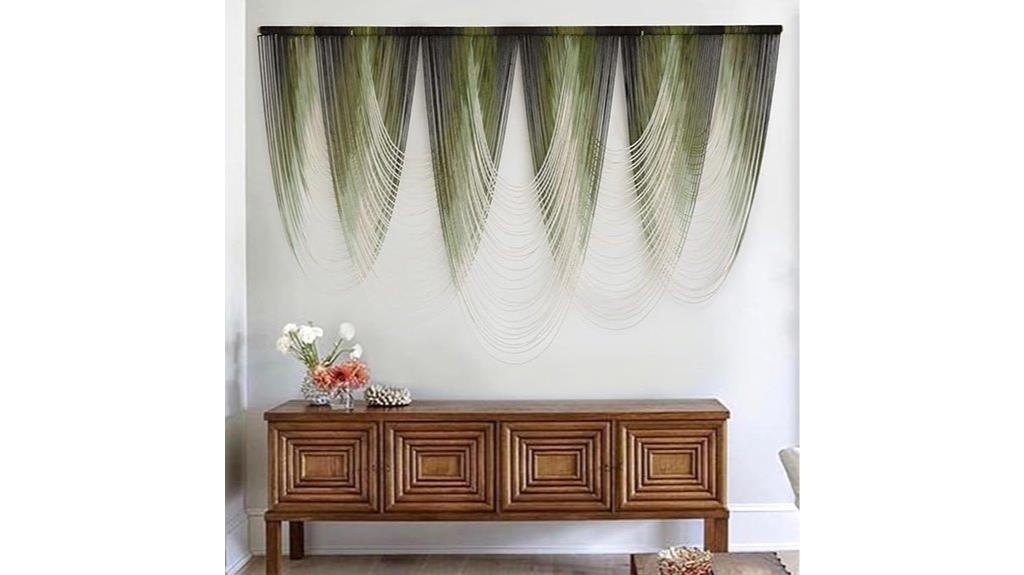 large dip dyed macrame decor