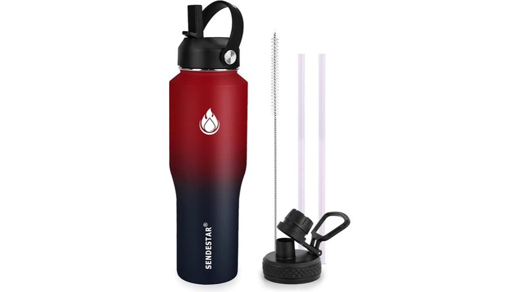 large stainless steel water bottle