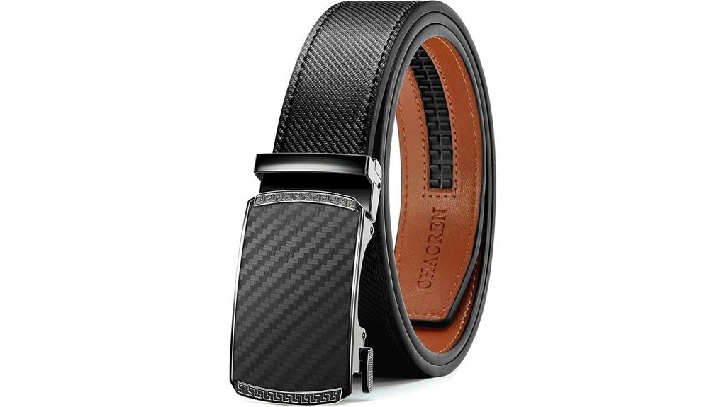 leather men s adjustable belt