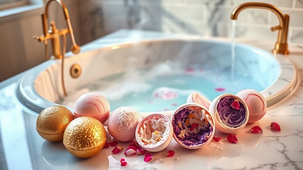 luxury bath bombs collection
