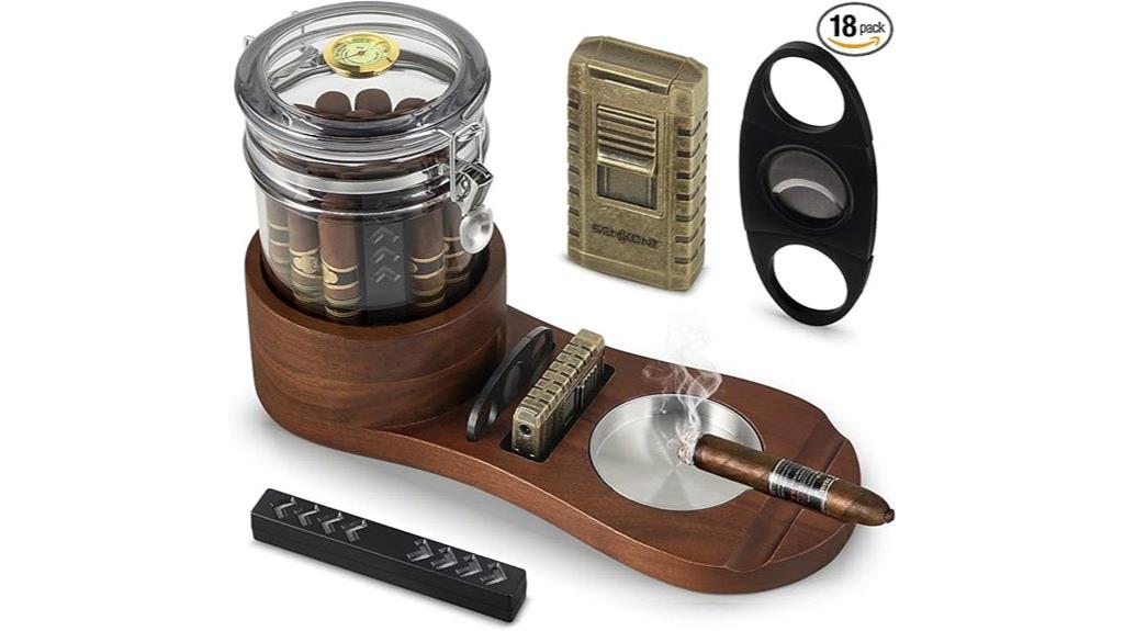 luxury cigar storage set
