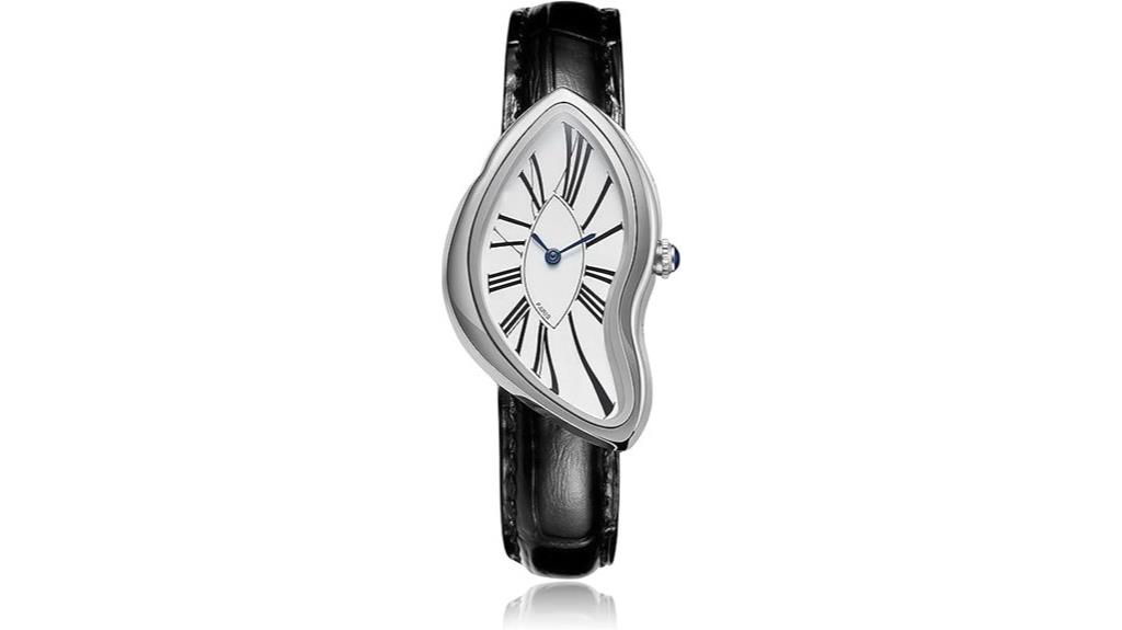 luxury leather roman watch