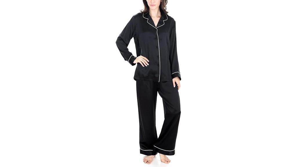 luxury silk pajama set