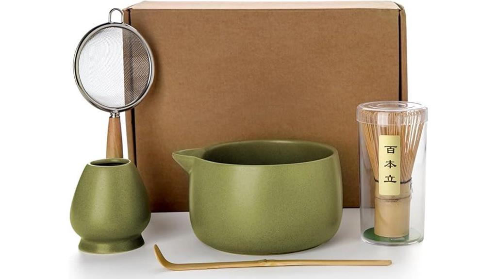matcha whisk tea set