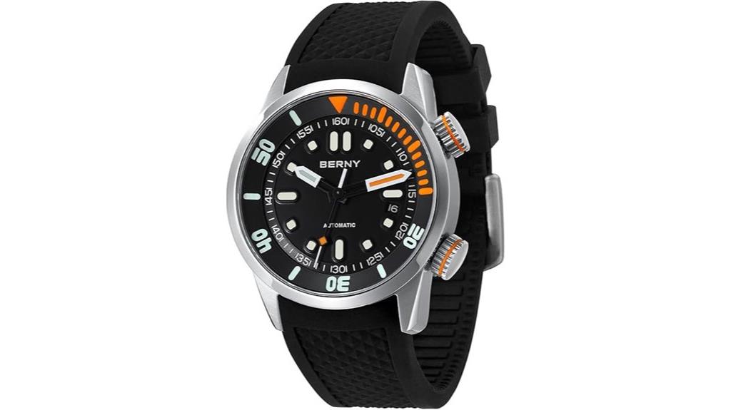 men s automatic waterproof dive watch