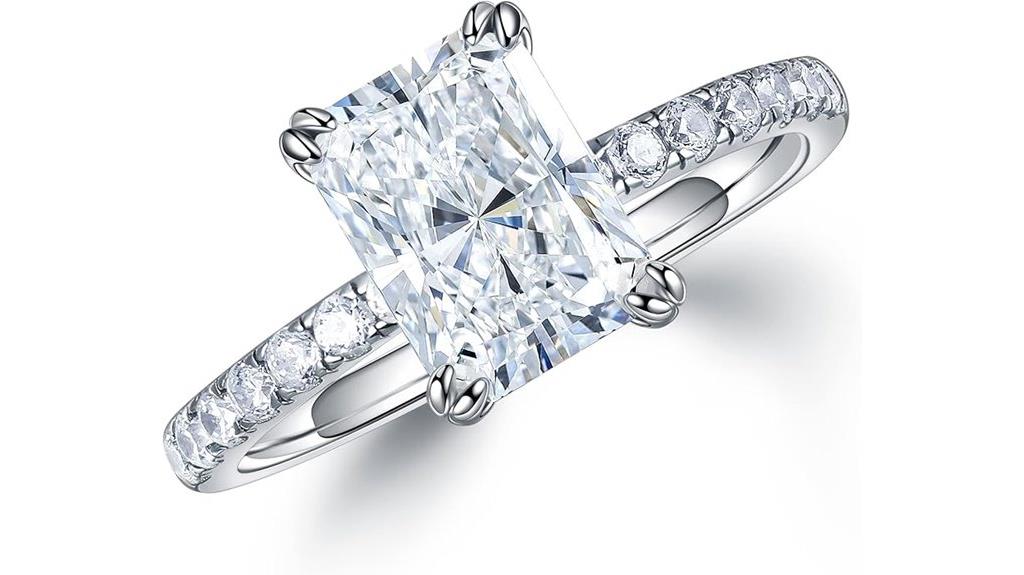 moissanite women s ring set