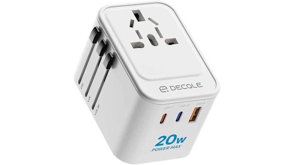 multi port universal travel adapter
