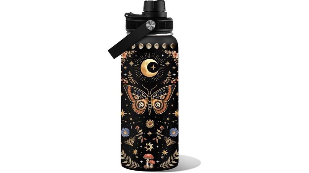 orange butterfly 32oz tumbler