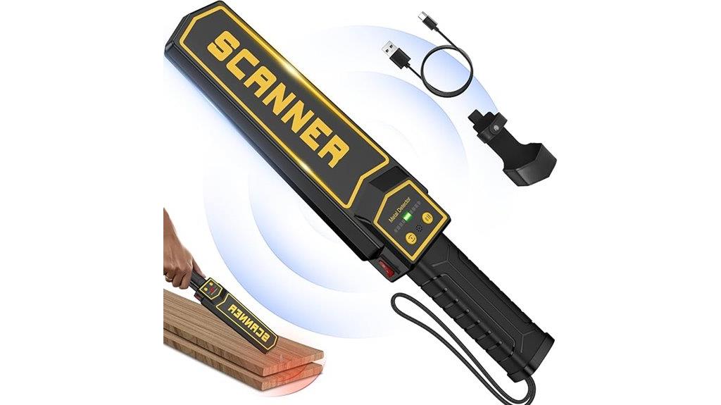 rechargeable sensitive handheld detector