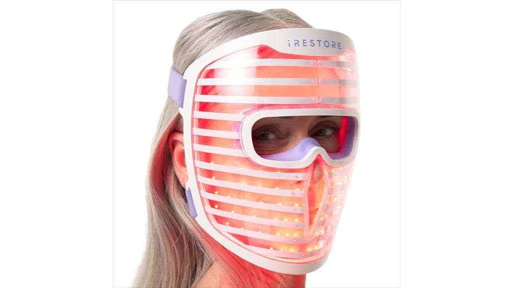 red led face mask