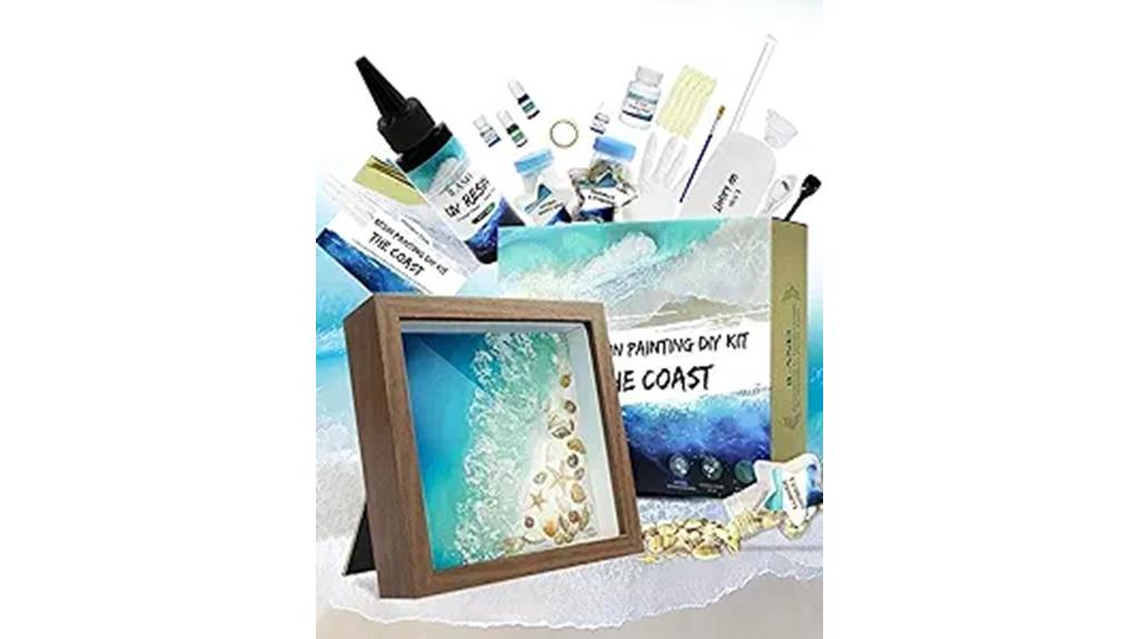resin art beach kit