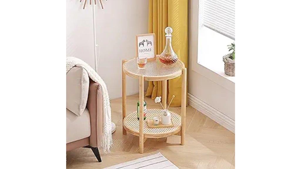 round tiita rattan table