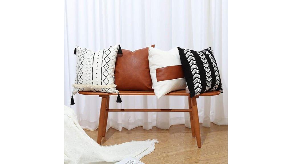 set of four 18x18 pillows