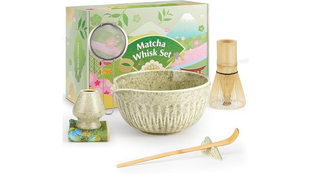 seven piece 20oz matcha whisk