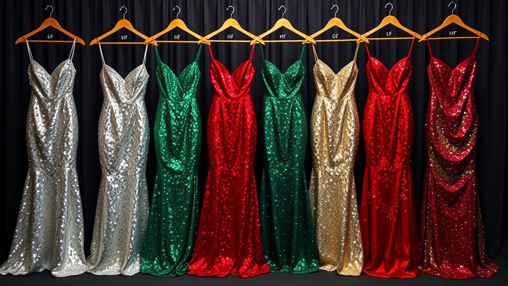 shiny stylish sequin dresses