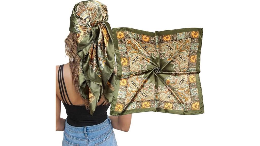 silk satin hair wrap