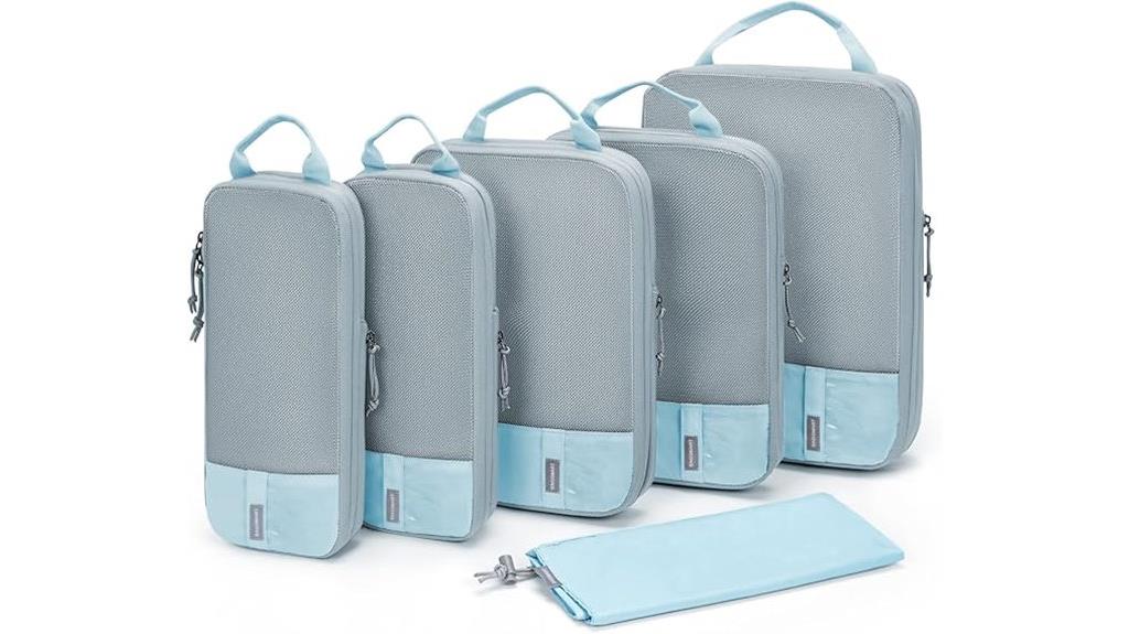 six piece travel organizer set
