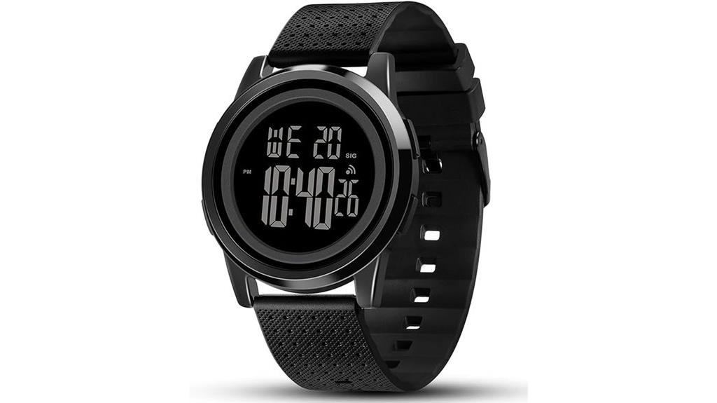 slim waterproof sports watch