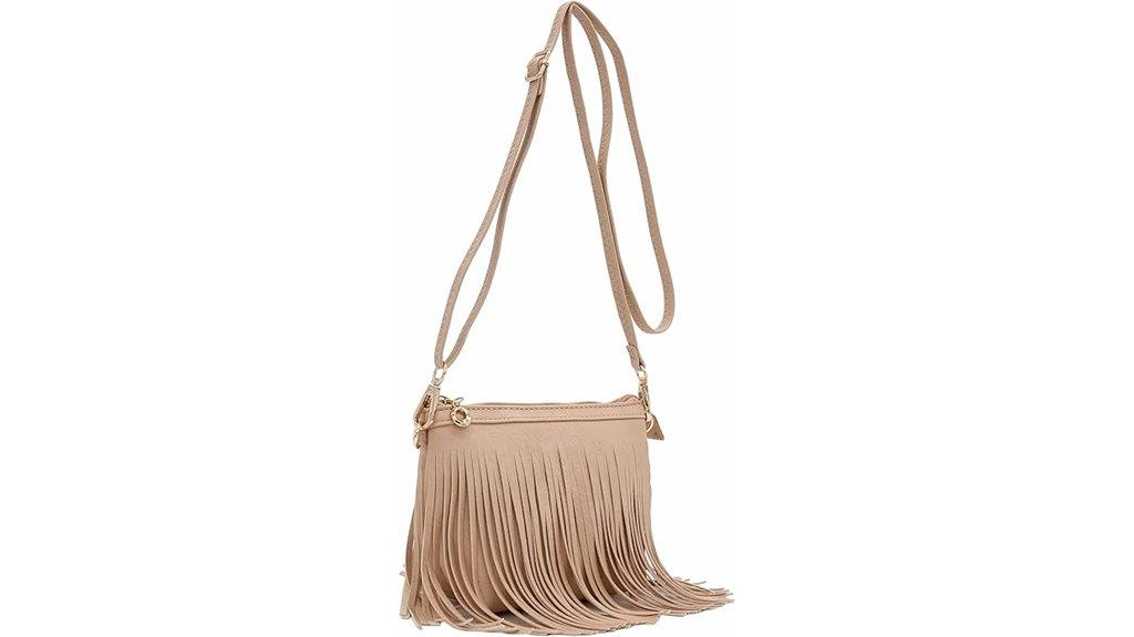 small fringe crossbody bag
