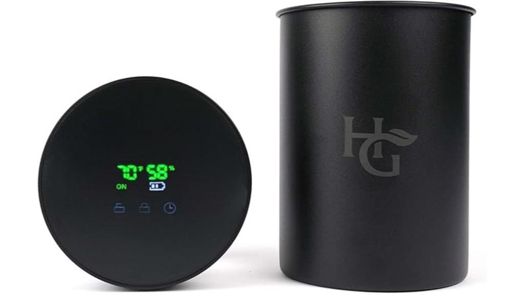 smart herb storage jar