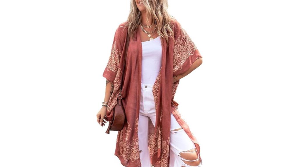 spicy sandia floral kimono