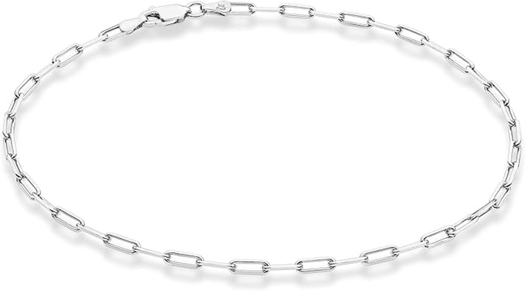 sterling silver anklet