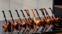 stylish durable wooden pipe stands
