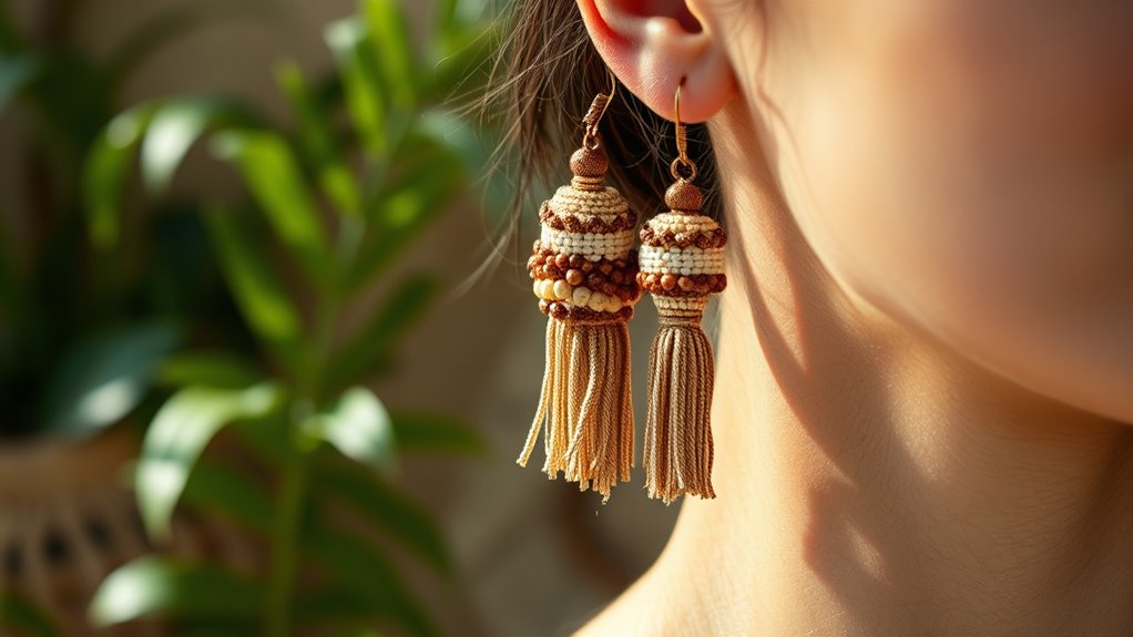 top boho tassel earrings
