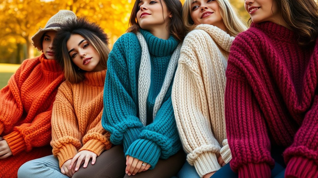 top chunky knit sweater trends