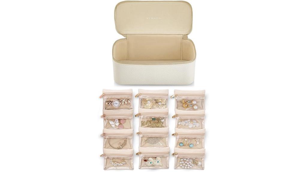 travel jewelry case with velvet