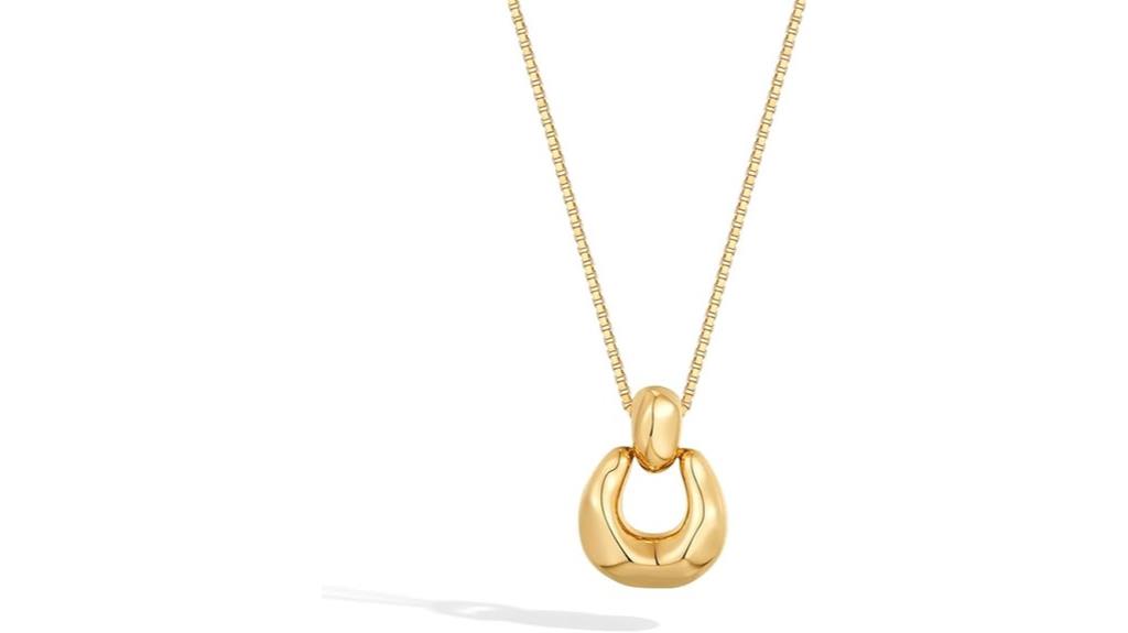 trendy gold silver pendant
