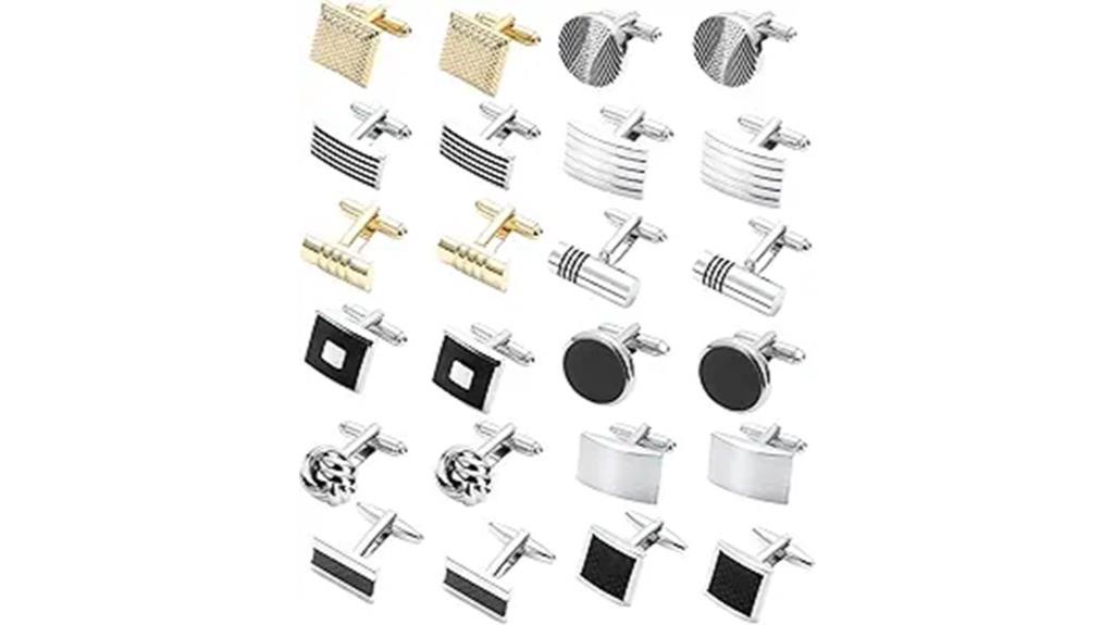 twelve men s cufflink set