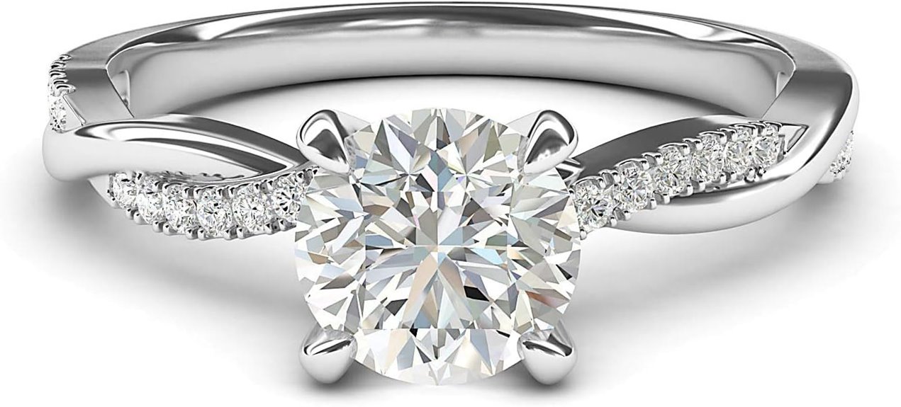 twisted vine engagement ring