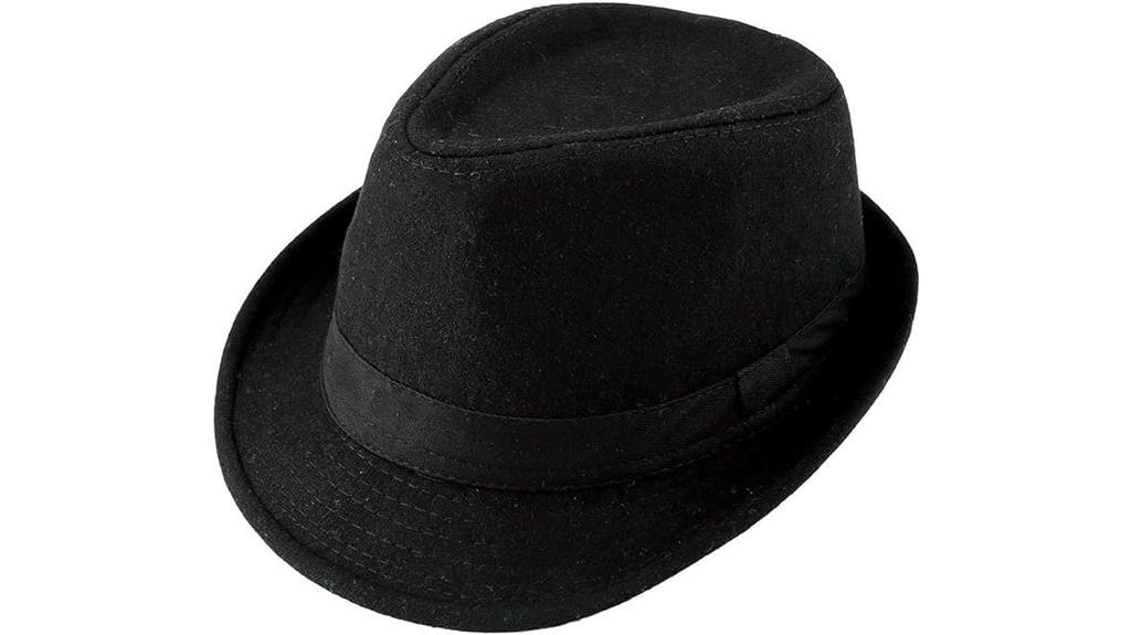 unisex trilby fedora hat