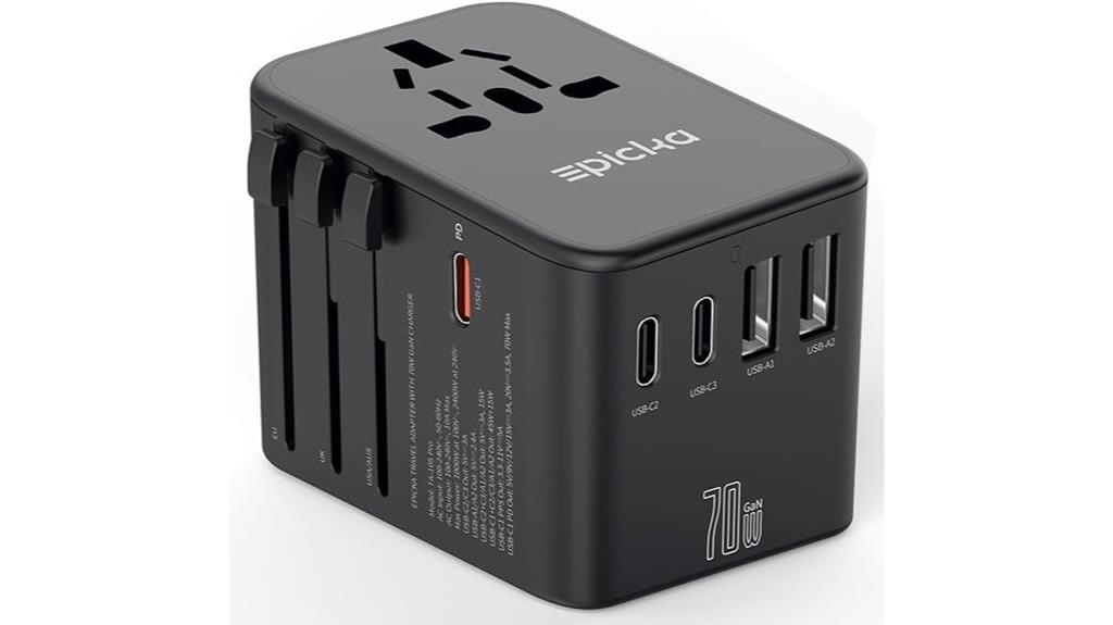 universal travel adapter with fast charging