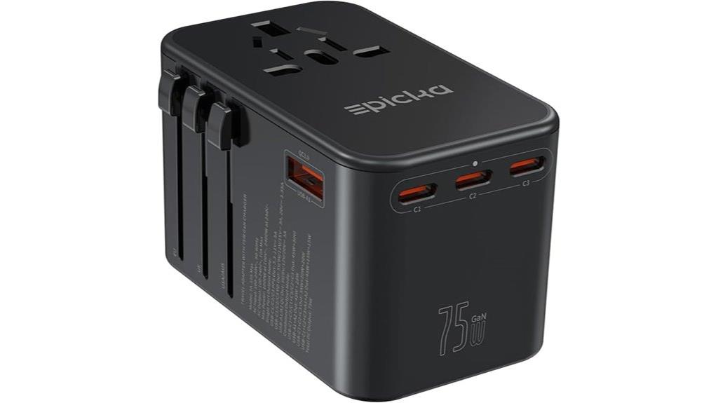 universal travel adapter with usb