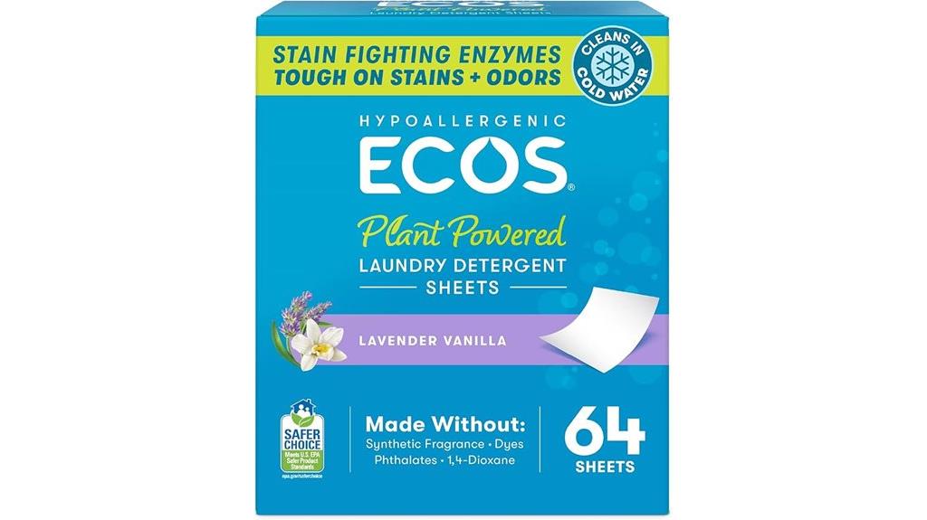 vegan laundry detergent sheets