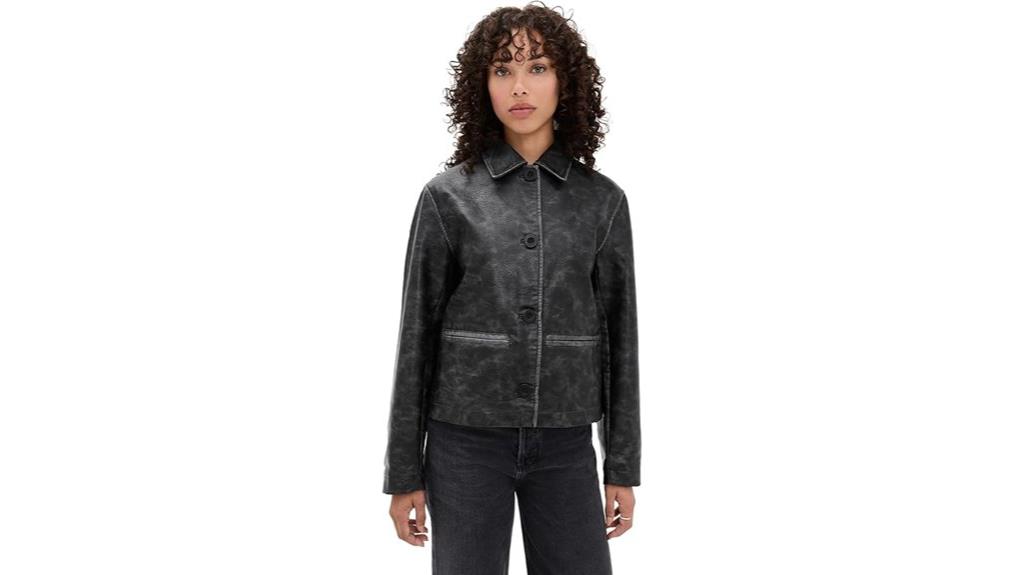 vegan leather jacket