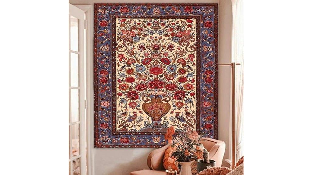 vintage boho floral tapestry