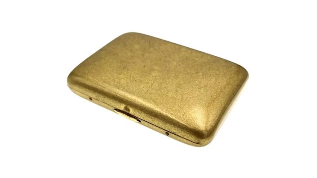 vintage brass copper cigarette case