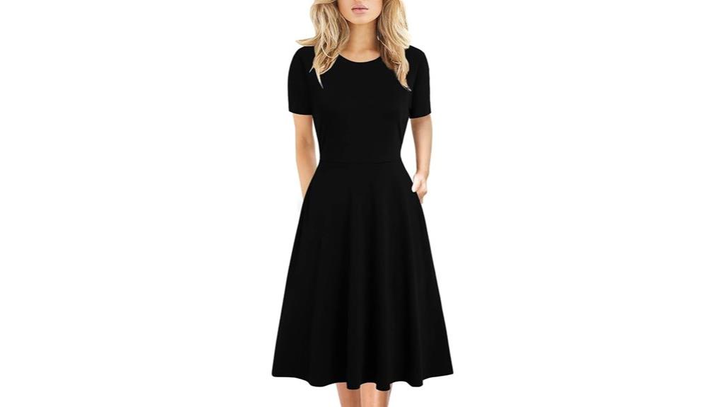 vintage floral knee length dress